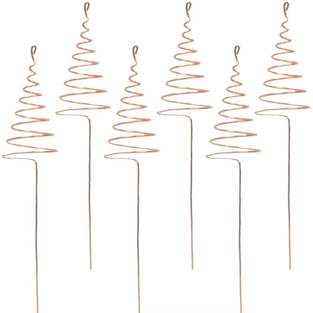 Electroculture – 6 piquets en cuivre pour plantes