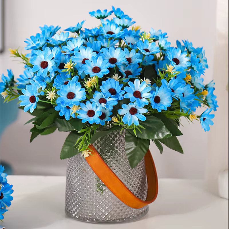 Belle marguerite en soie colorée