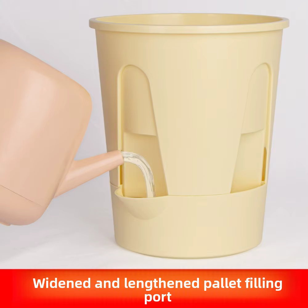 Pot de fleurs auto-absorbant en plastique
