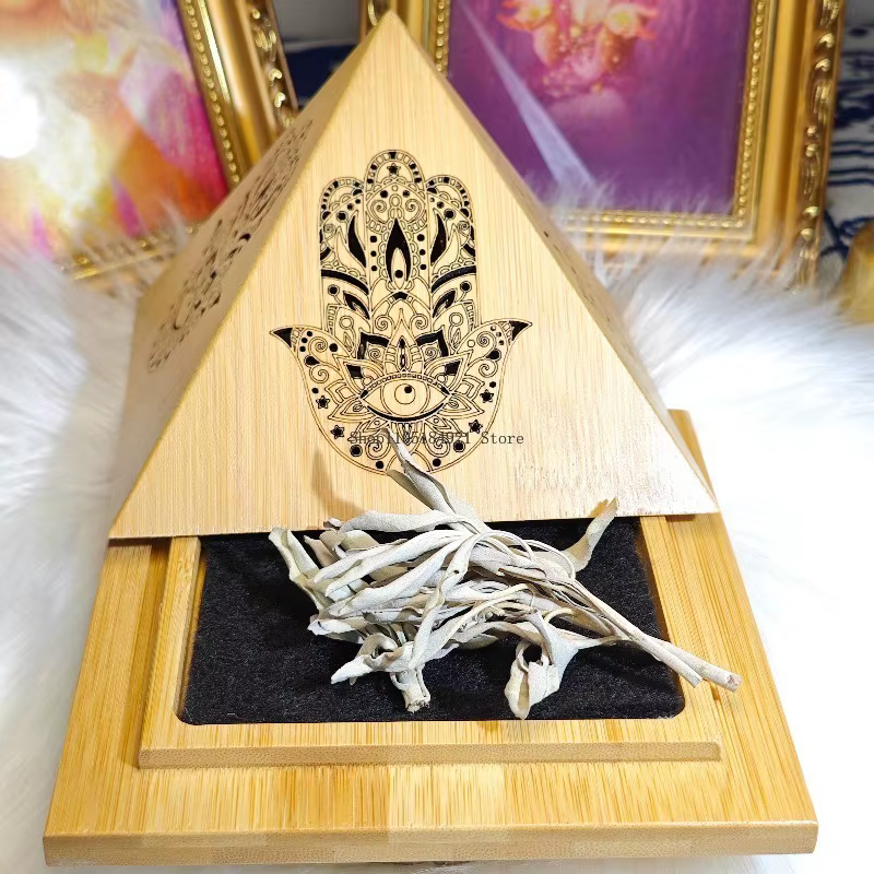 Boîte d'aromathérapie de purification aux feuilles de sauge blanche