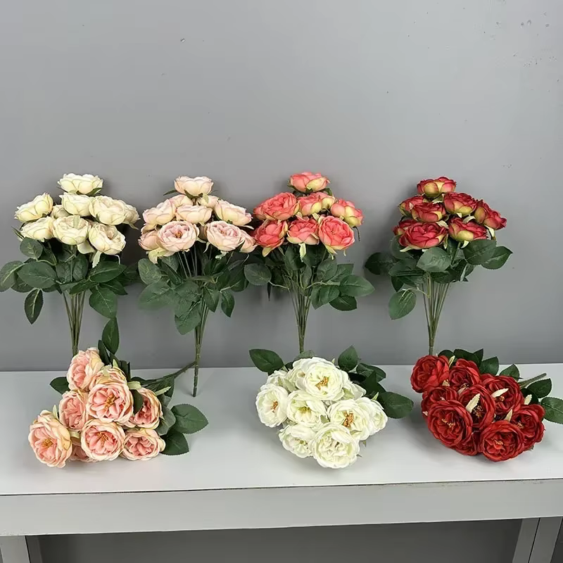 Bouquet de fleurs artificielles pour décoration de centre commercial