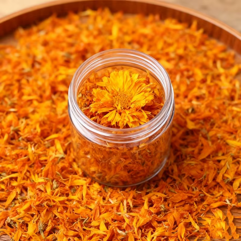 Pétalon de fleur de calendule séché de qualité 100%