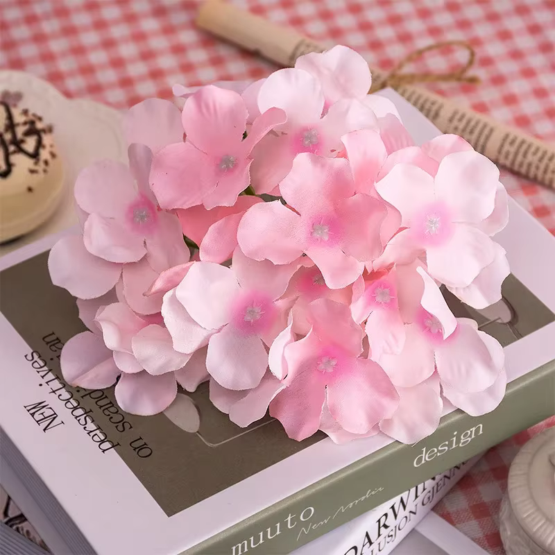 Tête de fleur d'hortensia artificielle 13-15cm