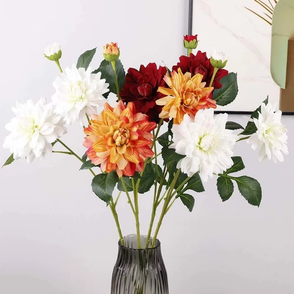 Fleur de Dahlia Artificielle Effet Réel
