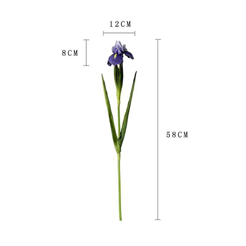 Fausses fleurs d'iris irlandais Real Touch
