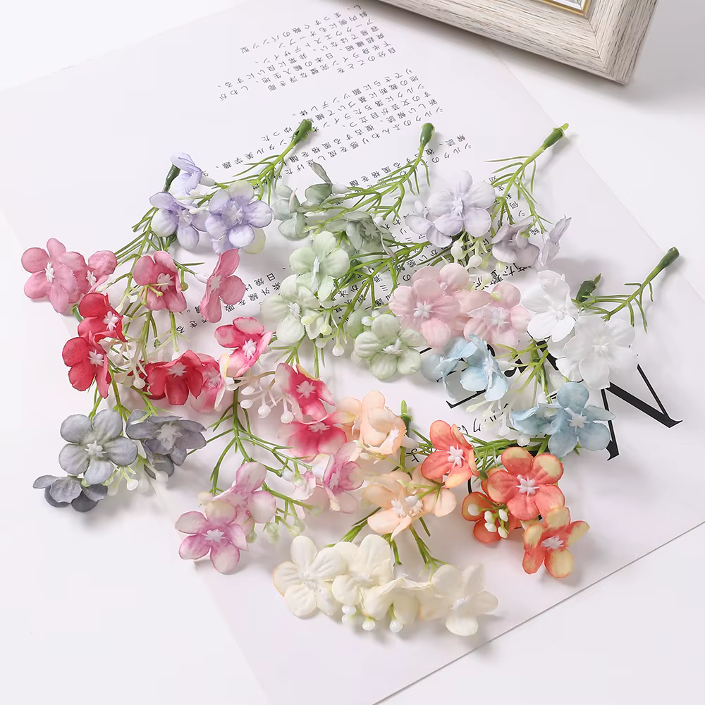 10/20 pièces fleurs de Gerbera artificielles tête de marguerite décor à la maison bricolage guirlande fête de mariage fleur décoration murale épingle à cheveux accessoires