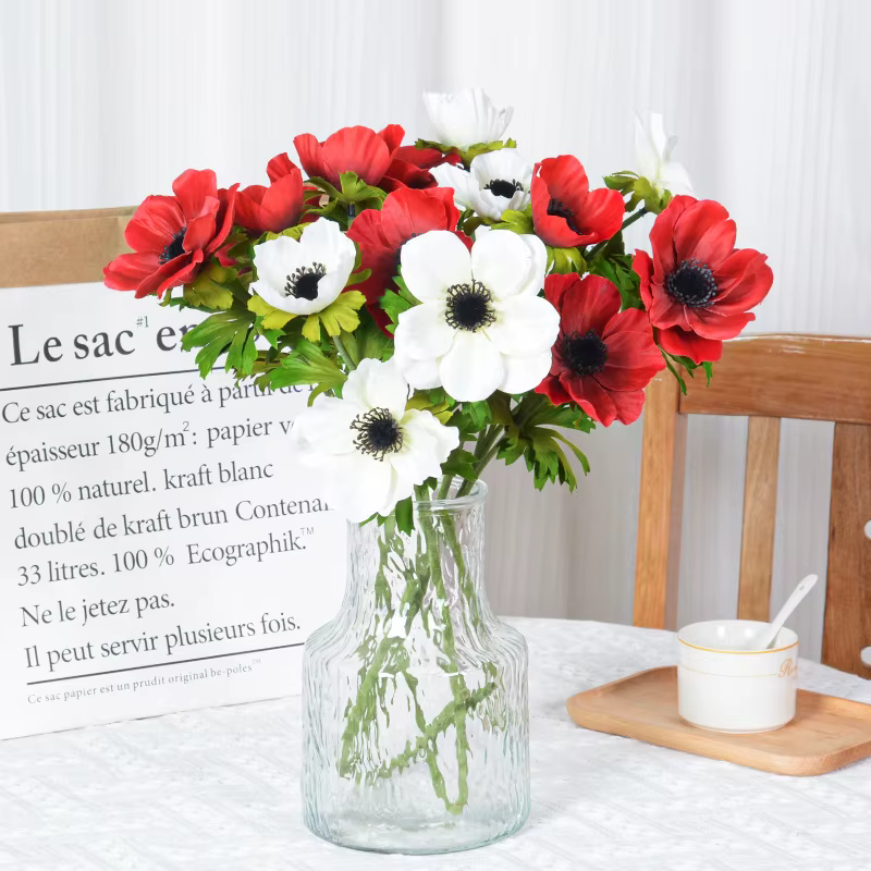 InjAnemone-Fleurs de coquelicot artificielles