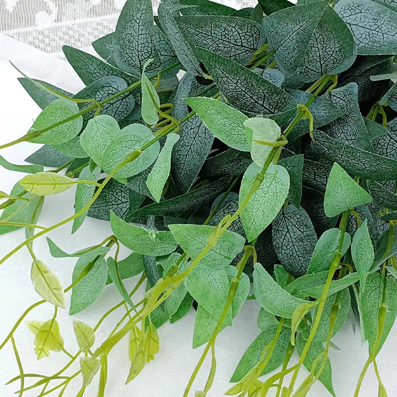 Feuille de plante artificielle en soie