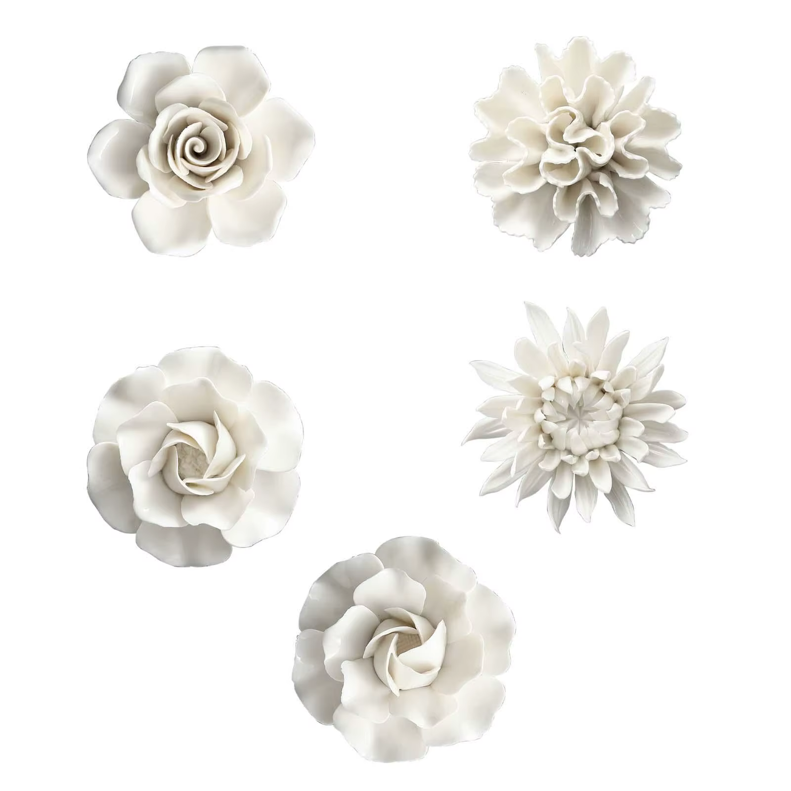 Mur de fleurs artificielles en céramique