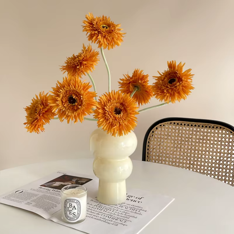 Fleur de chrysanthème artificielle