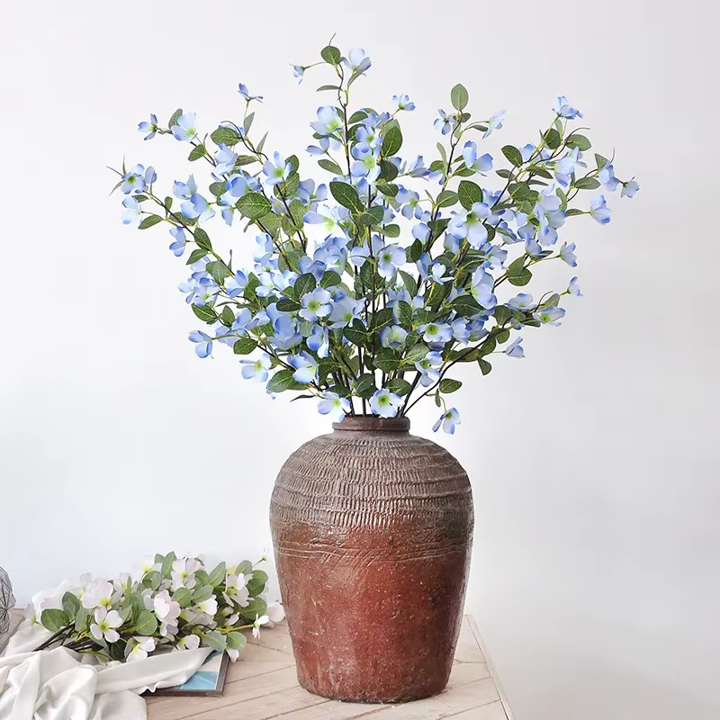 Fleur artificielle en bois de rose de 104CM