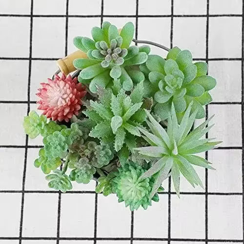 Succulentes artificielles 7 pièces fausse plante succulente réaliste artificielle