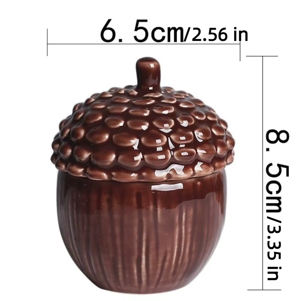 Pot de rangement décoratif multifonctionnel en céramique avec couvercle