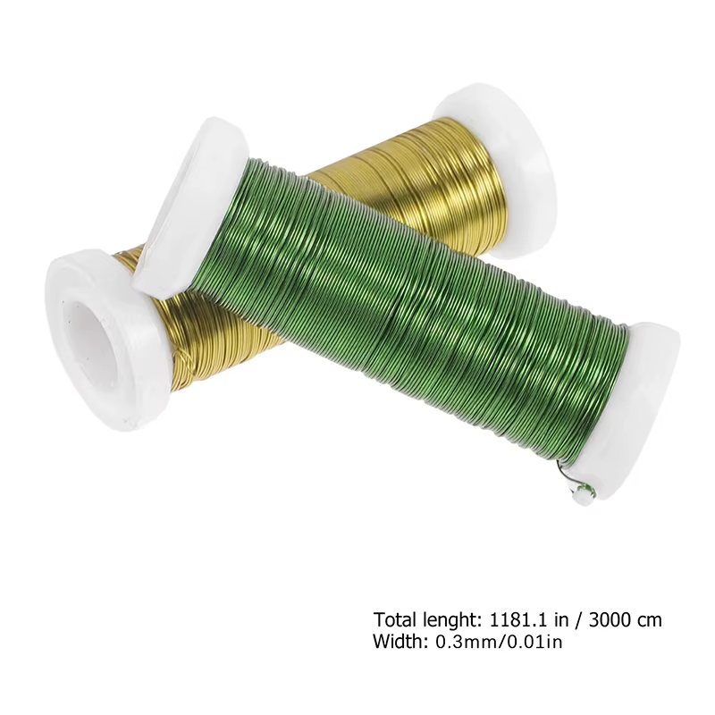 Rouleau de Fils de Fer pour Fleurs Artisanales, pour Fleuriste, 1 Pièce