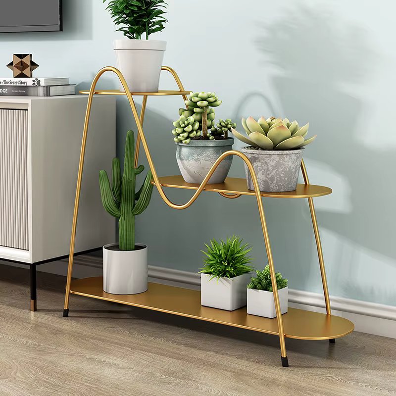 Étagère à fleurs, support vertical d'angle pour plantes