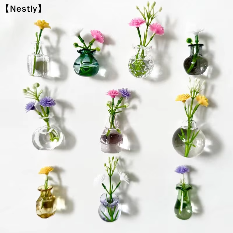 Mini-vases magnétiques pour réfrigérateur