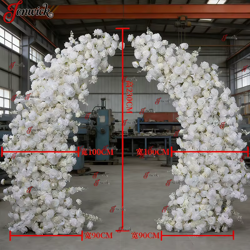 Arche de fleurs artificielles décorative