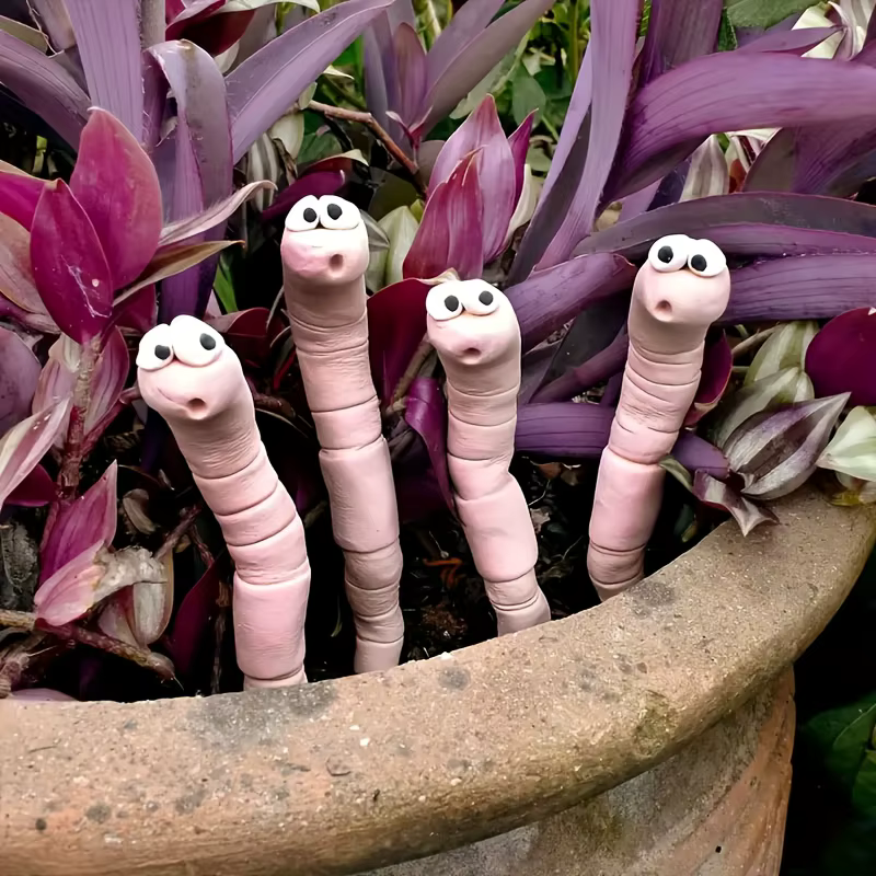 Décorations de plantes de ver de sorcière
