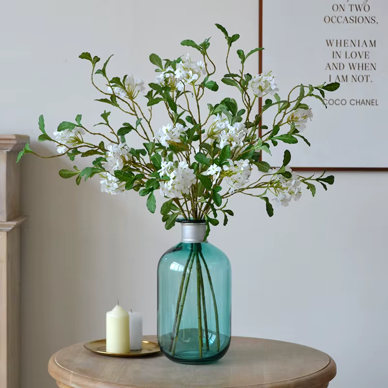 Plumbago – fleurs artificielles bleues 27 pouces