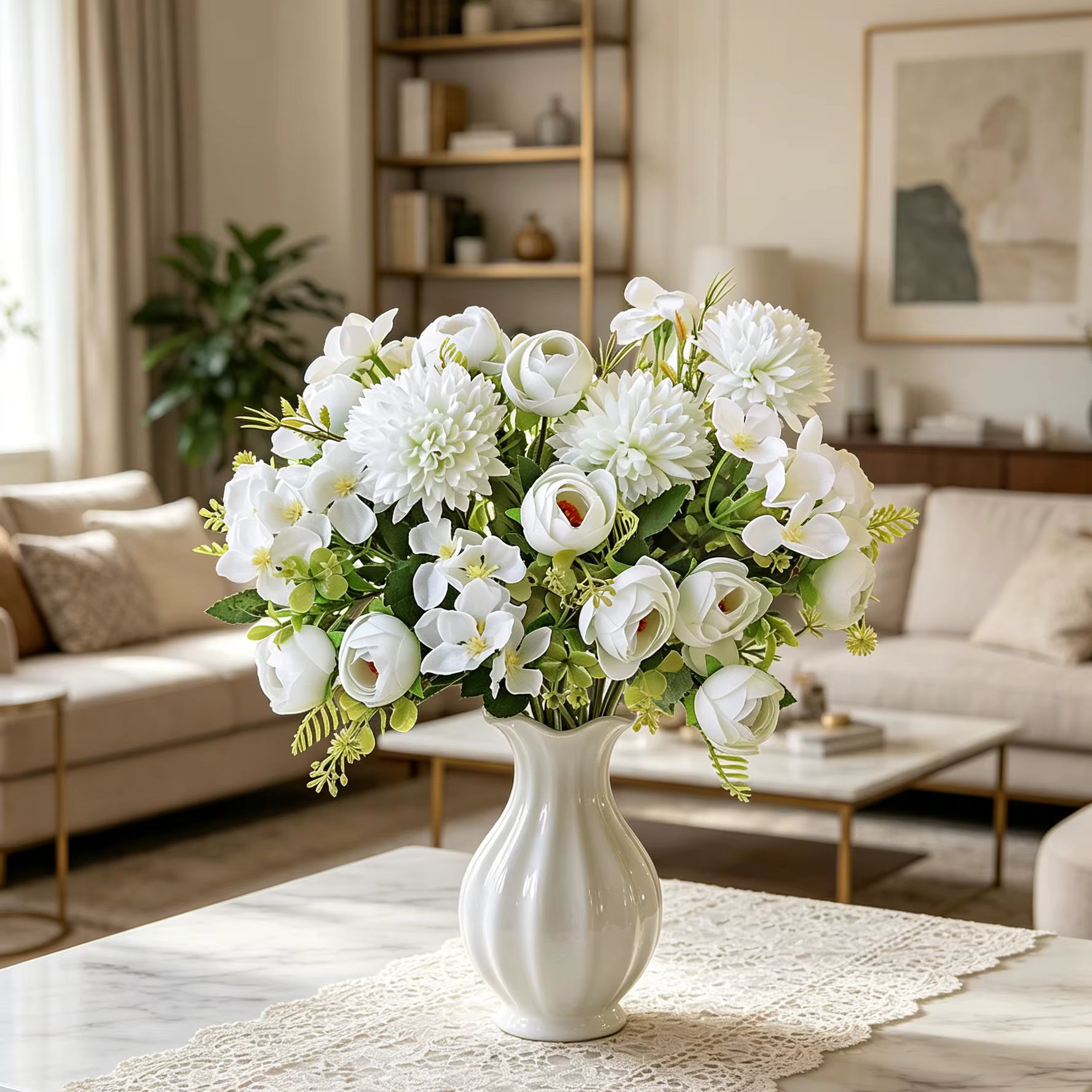 Fleurs Artificielles Bourgeons de Thé Hortensia pour Fêtes Maison Artisanat Vases Table Jardins Extérieurs Cour Mariage Bouquet de Mariée DIY Cadeaux Décoration