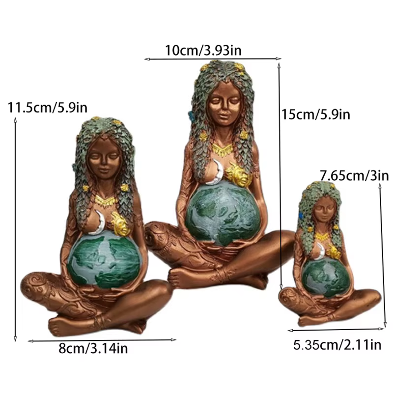 Gaia-Figurine de la Terre Mère Enceinte