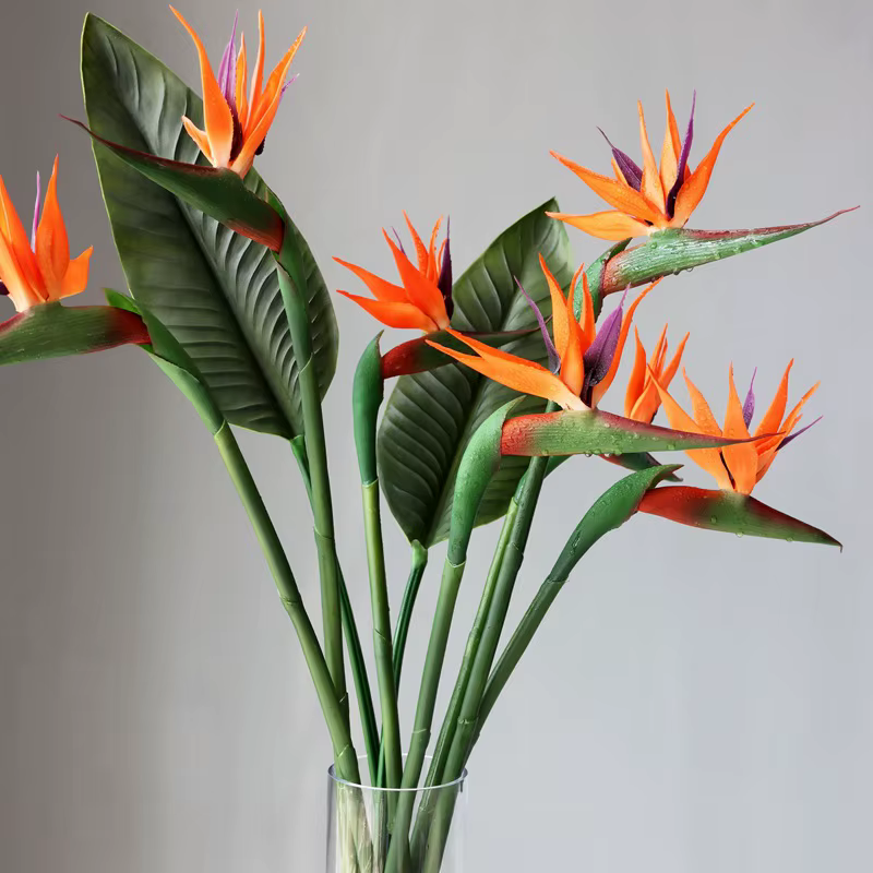 Oiseau du paradis en plastique souple de 82cm