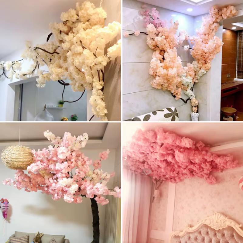 Fleur de cerisier artificielle en soie