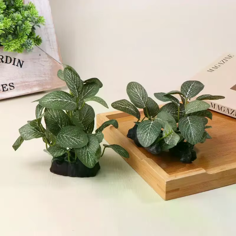 Plante artificielle en bois flotté pour décoration d'aquarium