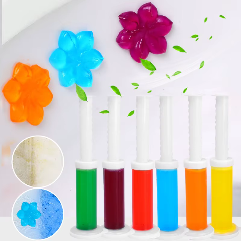 Gel nettoyant WC en forme de fleur, gel désodorisant pour cuvette de toilettes, assainisseur d'air parfumé aux fleurs, outil de nettoyage aromatique
