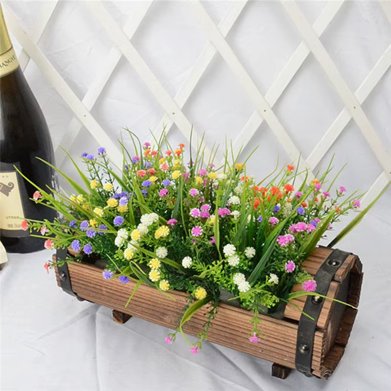 Wood Pots à fleurs en bois carbonisé antiseptique pour décoration de mariage