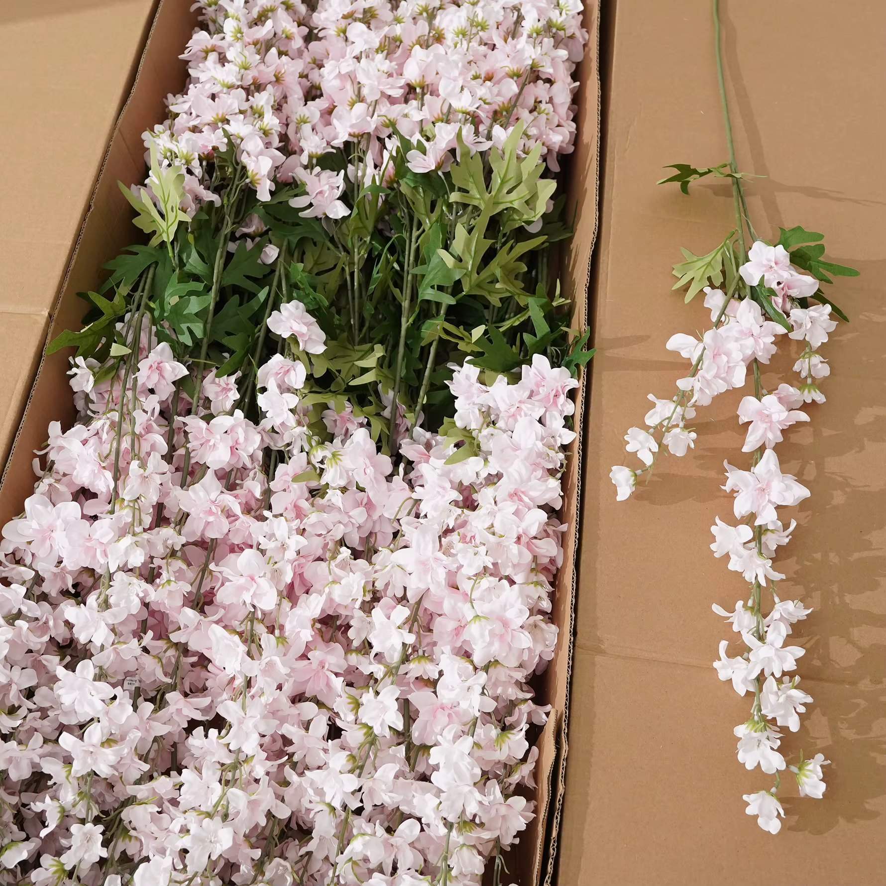 HMEOT H8413 3 Têtes de fleurs artificielles colorées Delphinium pour arrangements floraux de mariage
