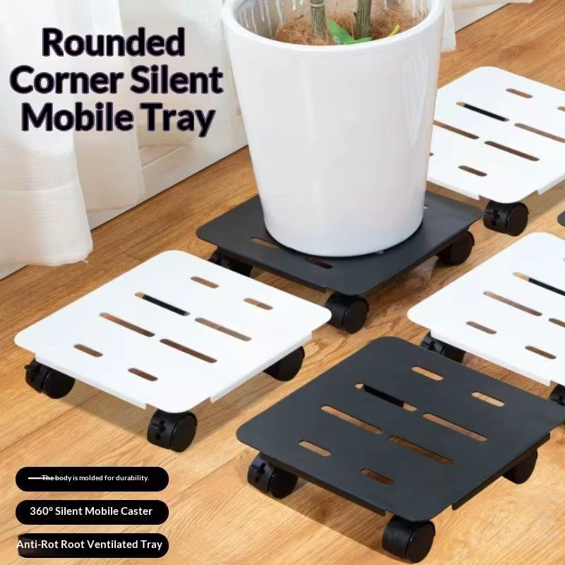 Plateau pour plantes mobiles – Chariot à roulettes robuste
