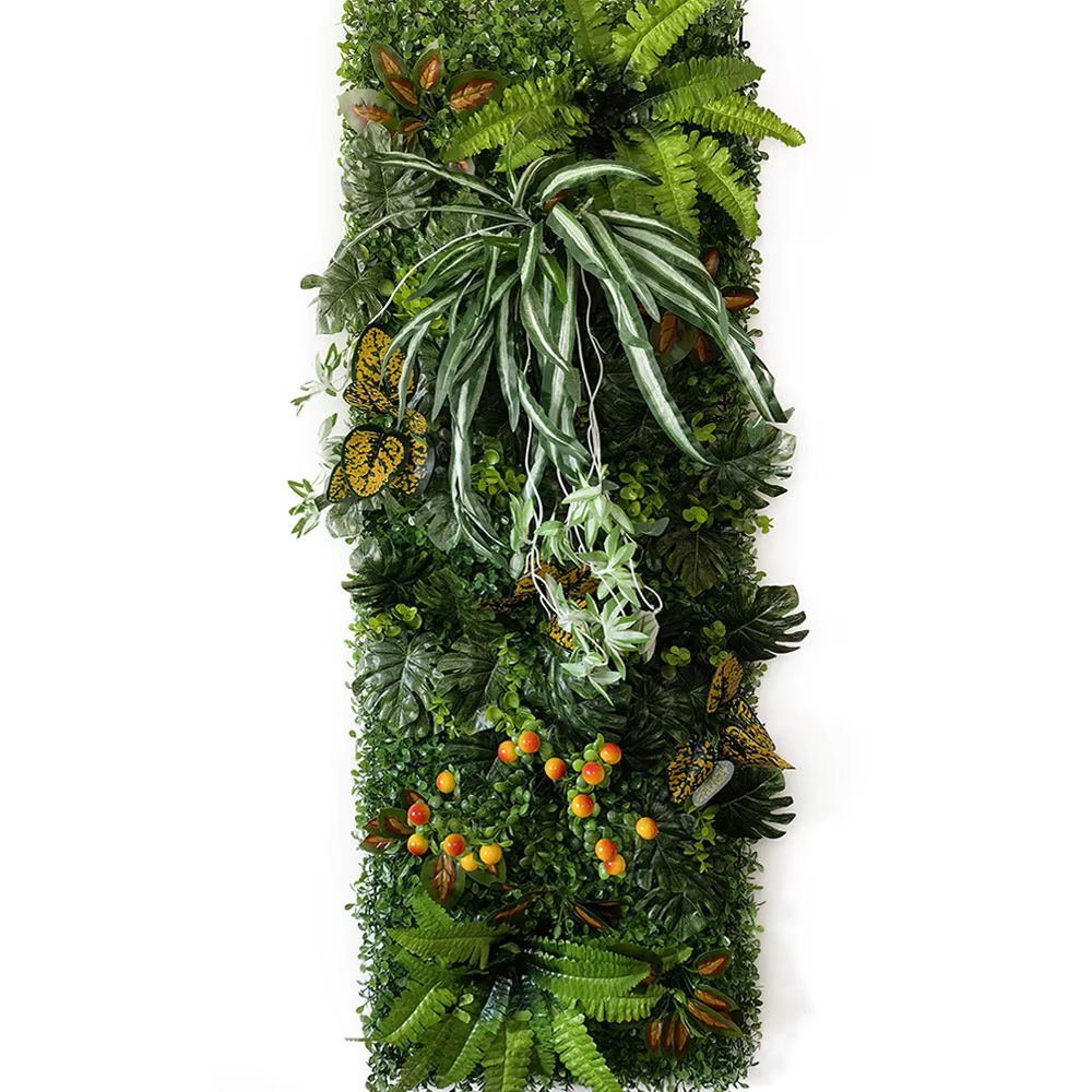 Mur végétal artificiel 40 x 120 cm pour décoration de jardin et maison