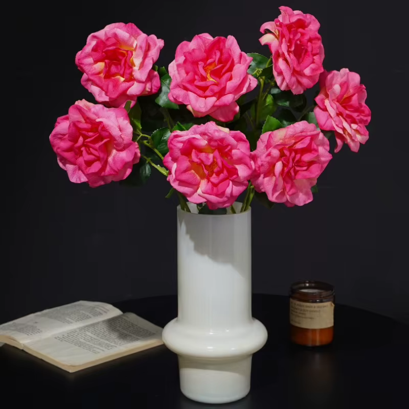 12 pièces de fleurs artificielles de haute qualité