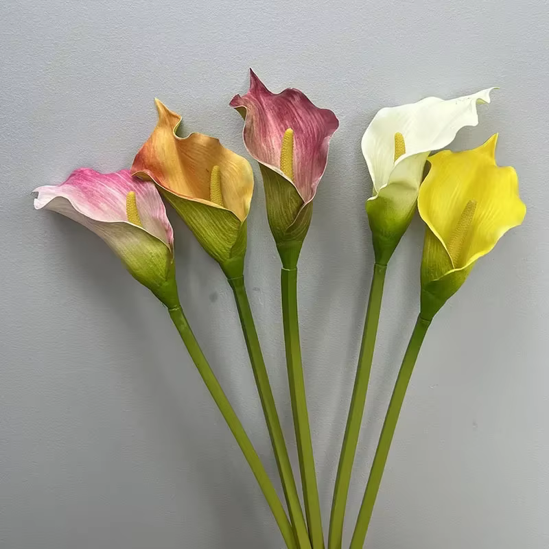 Simulation de fleurs artificielles Calla Lily pour décoration d'hôtel