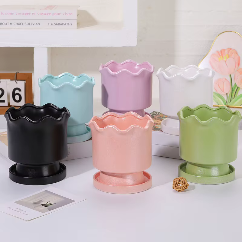 Pot à fleurs en céramique YFY