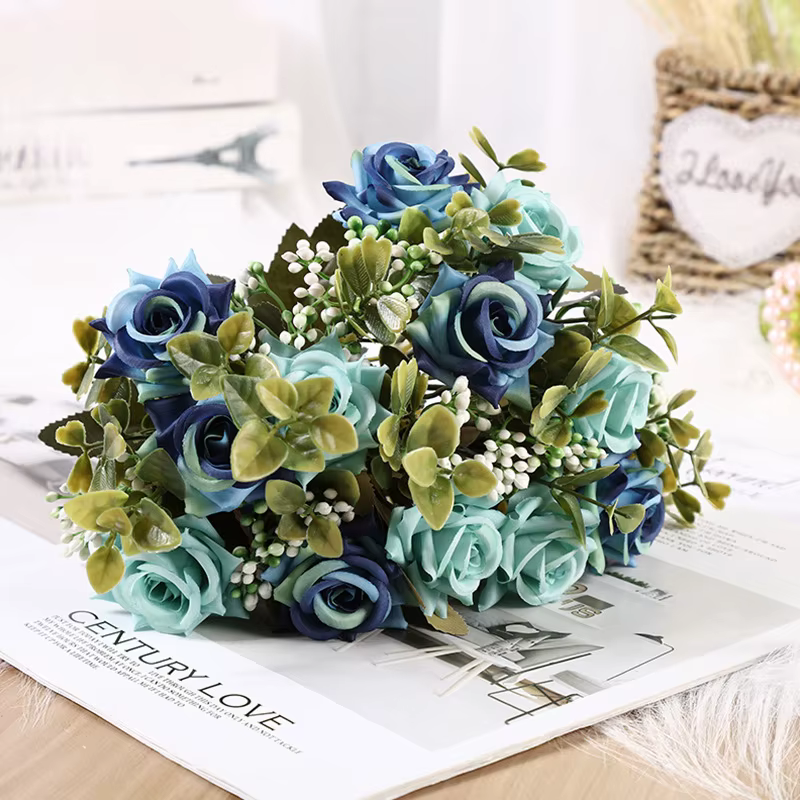 Belle Imitation pivoine Rose frisée fleur de soie bricolage maison jardin fête mariage décor fleurs artificielles