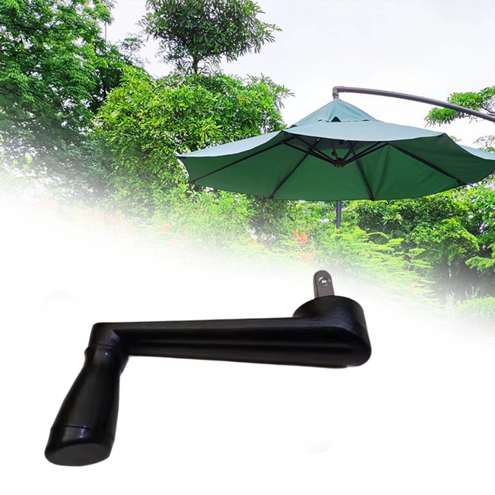 Poignée de manivelle de parapluie romain extérieur, accessoires spéciaux, plaque de parapluie, poignée de parapluie, gels, main d'accoudoir, parasol