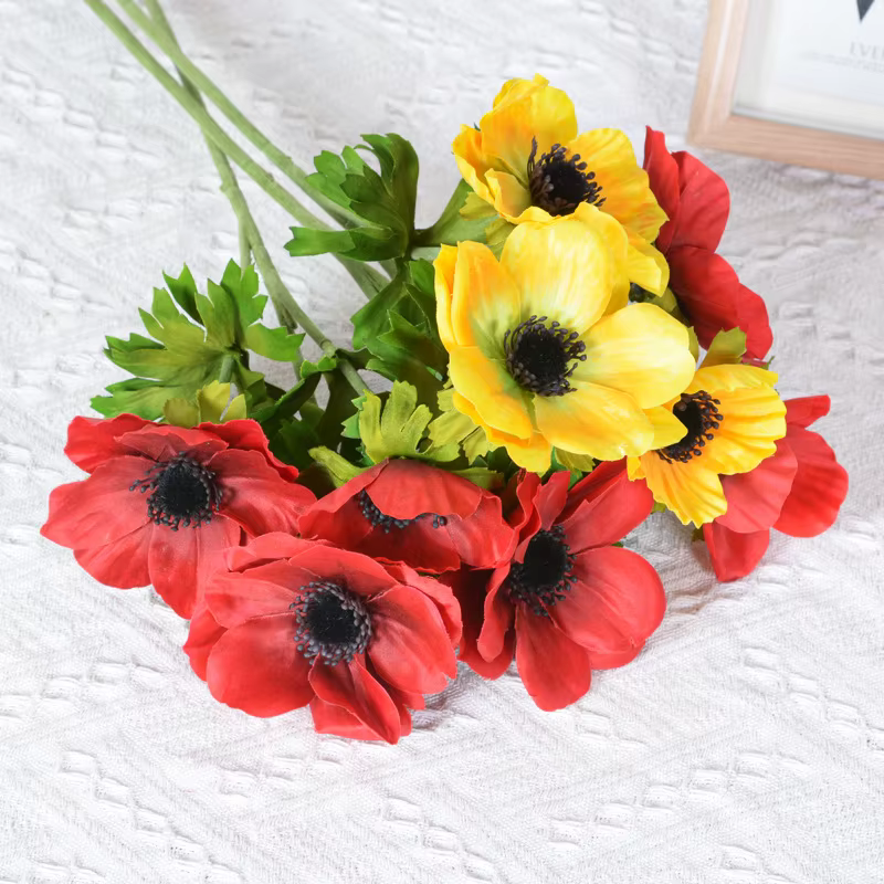 InjAnemone-Fleurs de coquelicot artificielles
