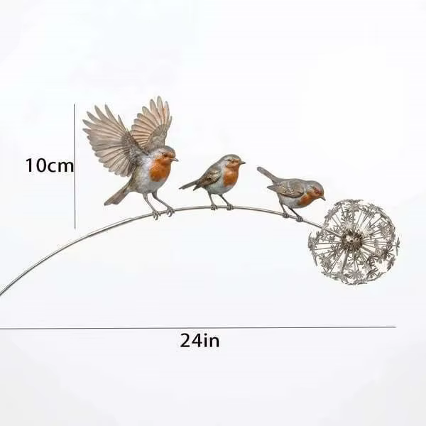 Joli oiseau de jardin à insérer de manière créative et originale dans les jardins extérieurs, les pelouses, les cours, les patios et les porches, spécialement conçu.