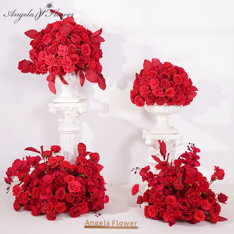 Boule de fleur de baies de Rose rouge