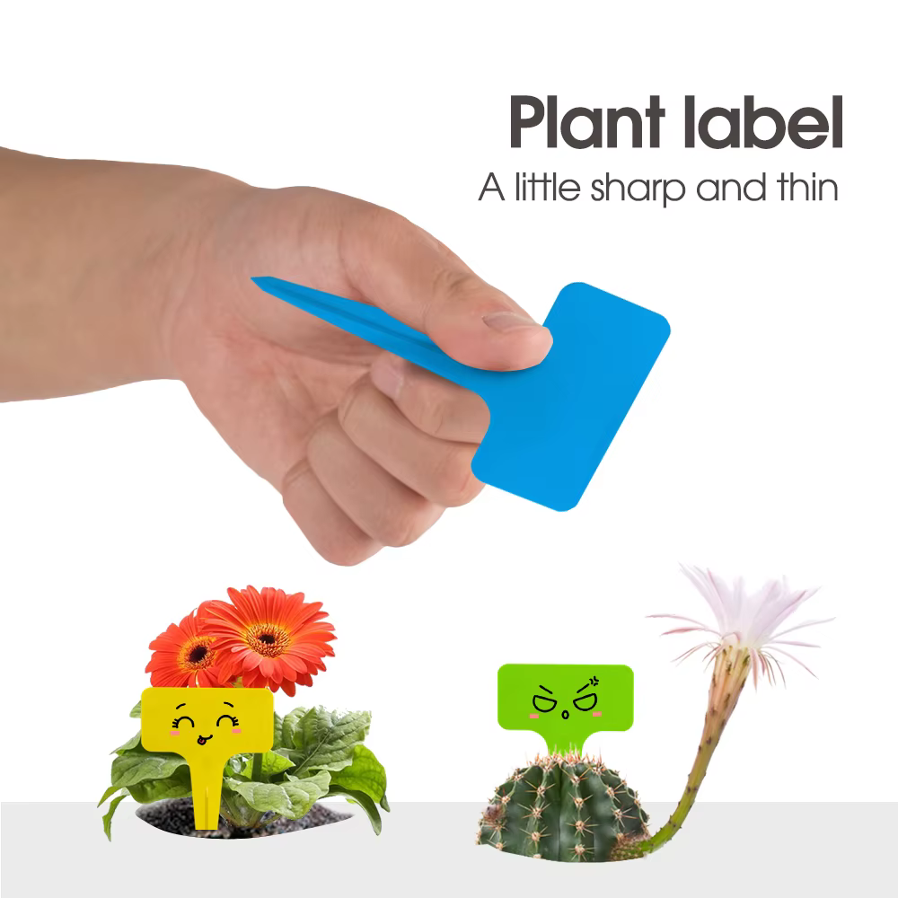 Marqueur de plante de jardin en plastique optique de type T
