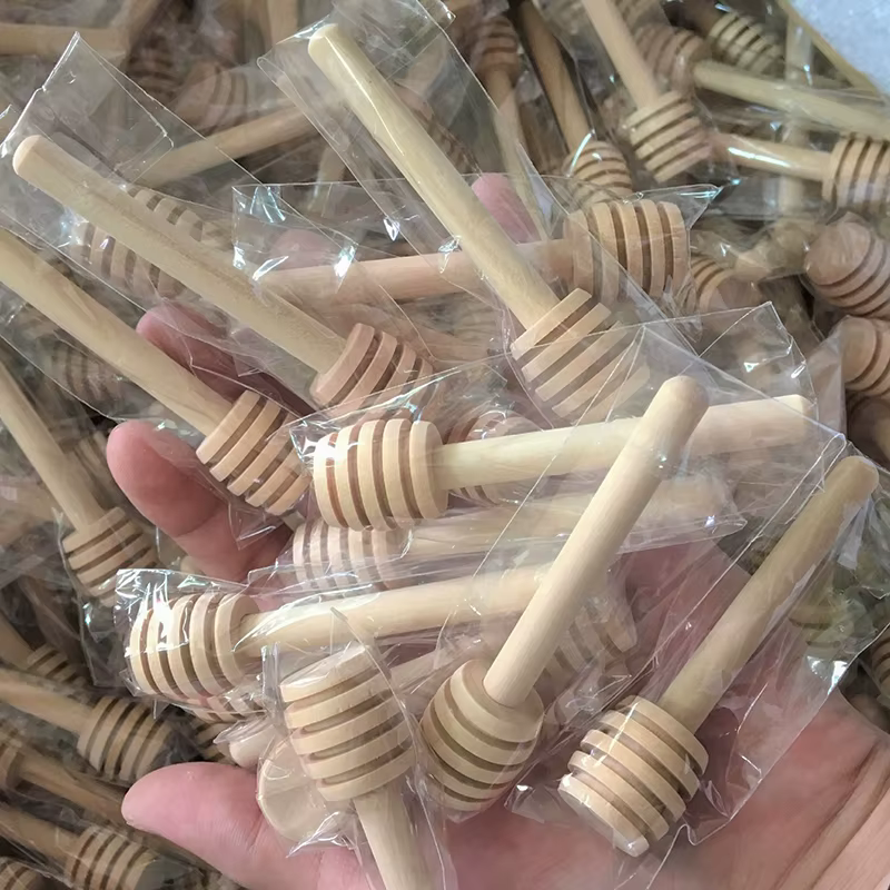 Bâtonnets à miel en bois personnalisés, cadeaux d'invités de mariage, souvenirs de mariage personnalisés, anciers à remuer Assad pour pot