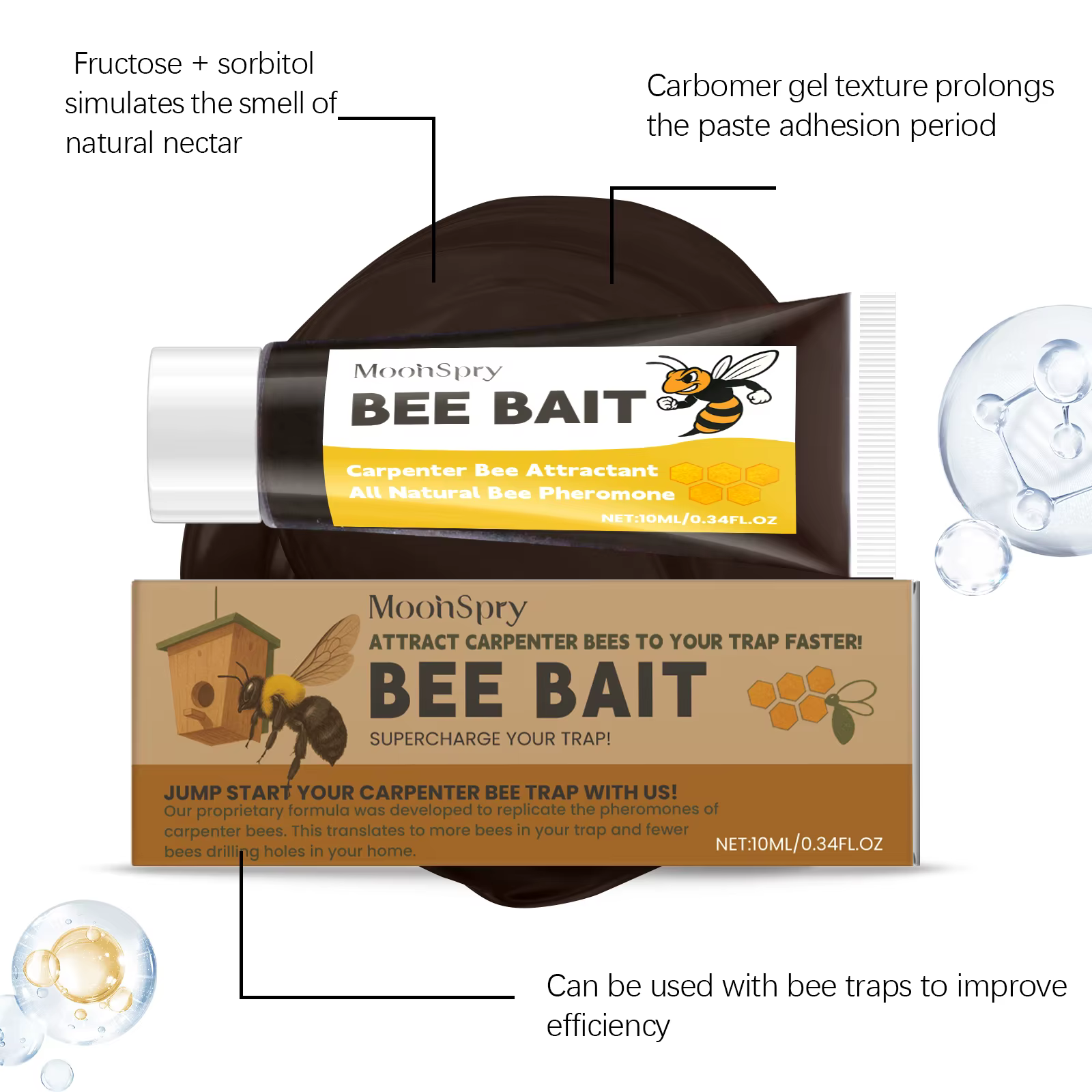 Baume attractif pour abeilles 10 ml