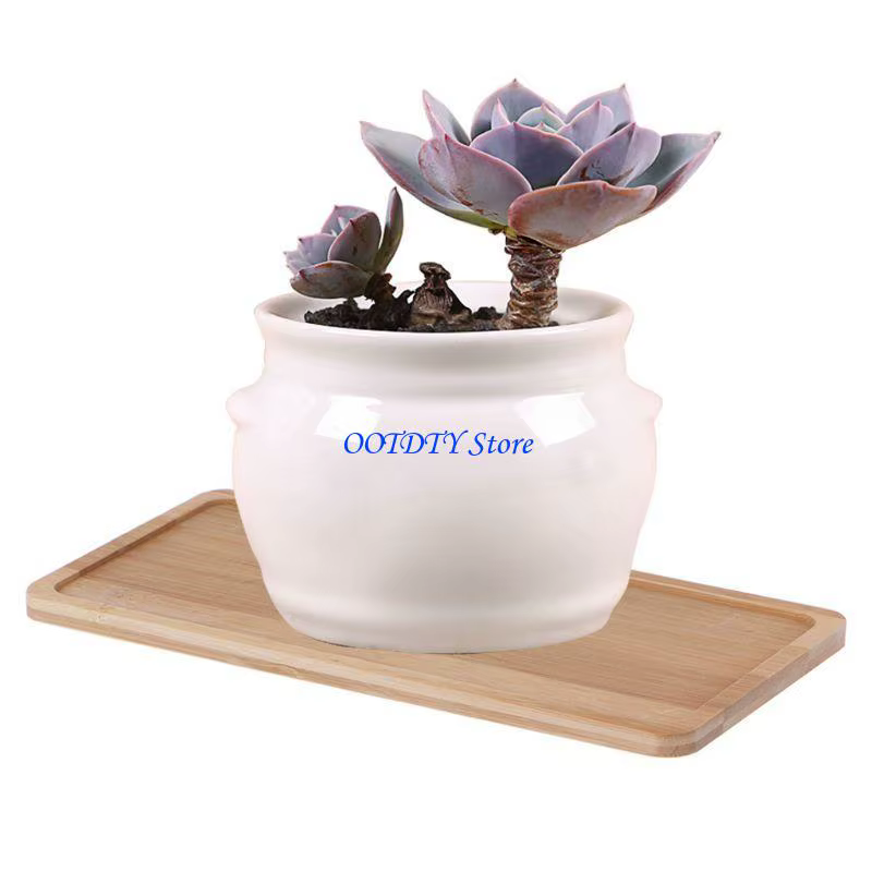Plateau Pot fleur en bambou 367A