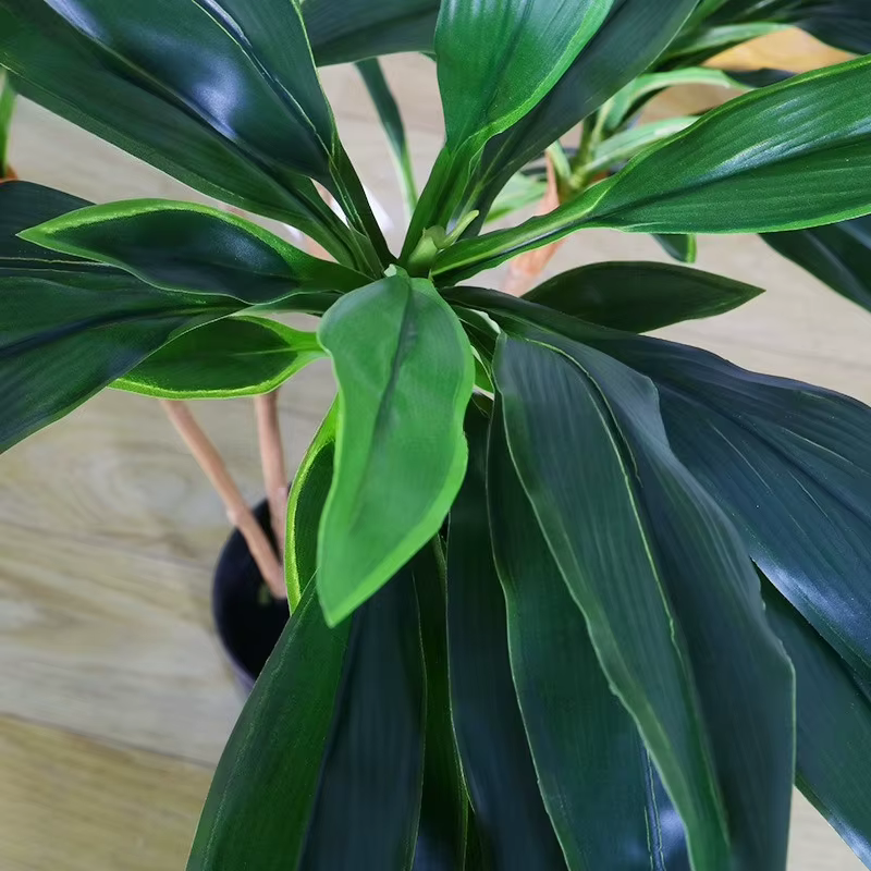 Plante verte simulée velours haut de gamme fer brésilien fausse