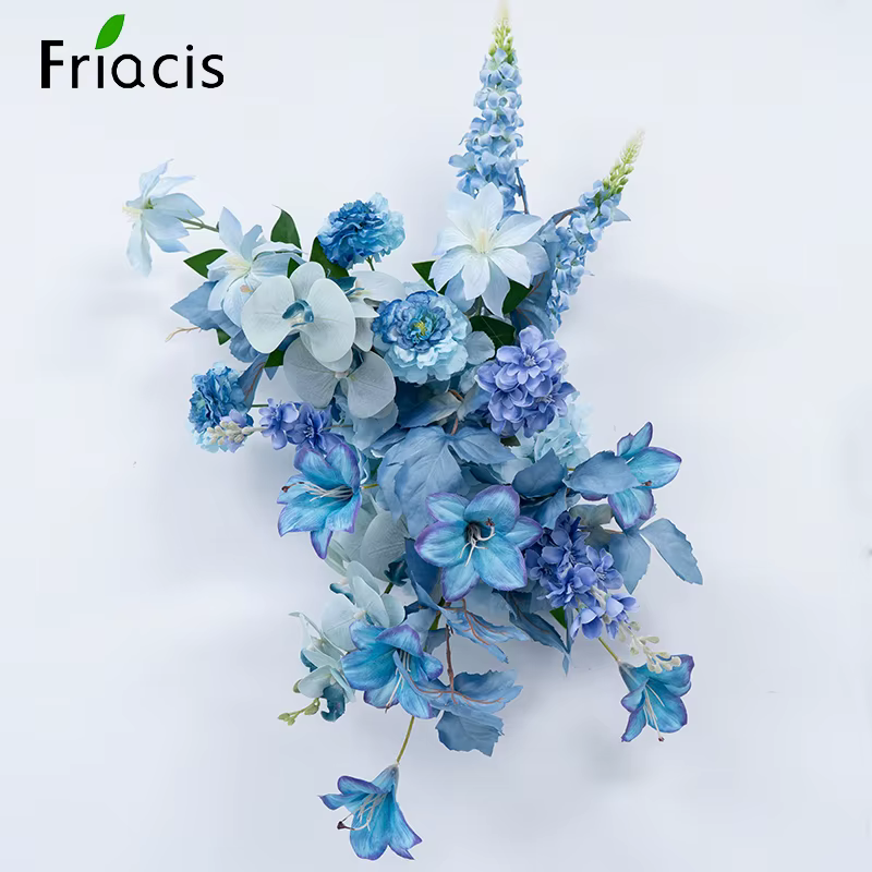 Nouvelles fleurs artificielles bleues