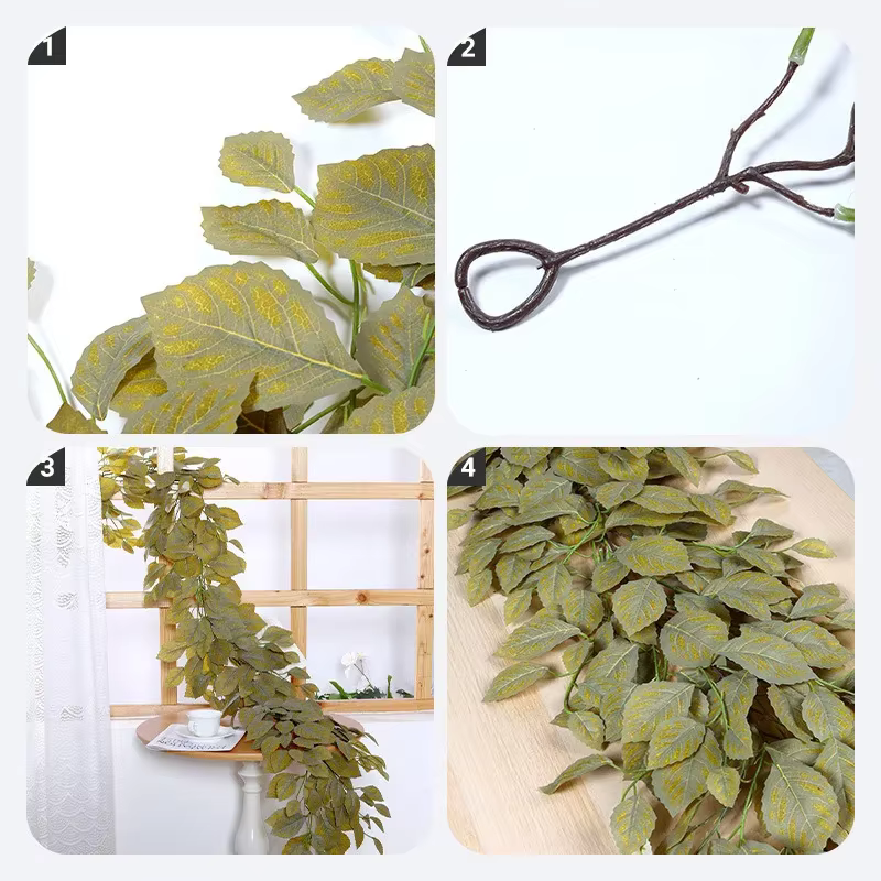 Plantes vertes artificielles en soie