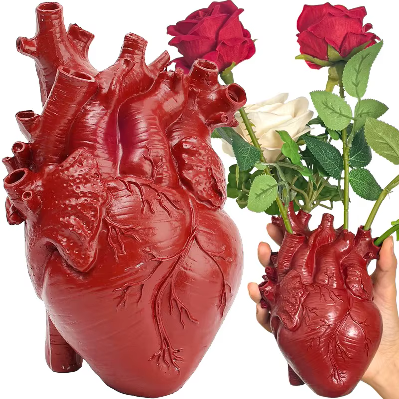 Vase créatif en forme de cœur
