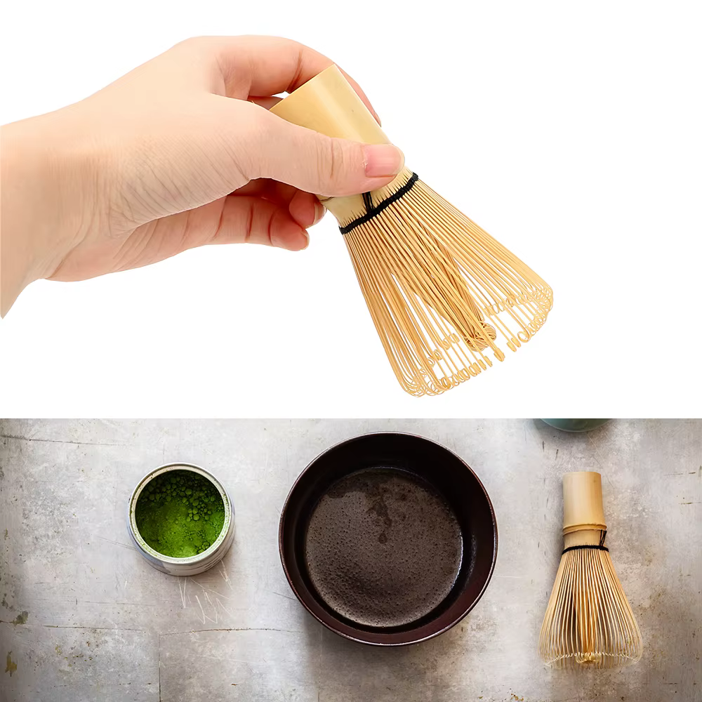 Cérémonie japonaise bambou Chasen 100 Matcha thé vert poudre fouet brosse à thé accessoires de cuisine outil à thé
